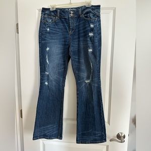 Victoria Secret Hipster Distressed Jeans Size 14